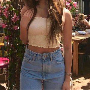 Brandy Melville Yellow Tube Top